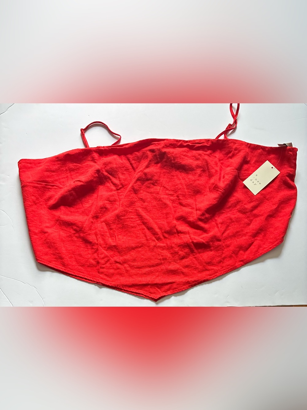 A New Day Red Tie-Back Cami Top Women's Plus Size 3X NWT